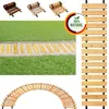 Floranica Gartenweg aus 100% Holz, 30 cm x 1 m, Natur, Produktbild-Vorschau 1