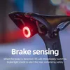 Rockbros Q5 black rear bicycle light with intelligent STOP Podgląd zdjęcia produktu 24
