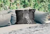 MuchoWow® Outdoor Kissen - Zebra - Schwarz - Weiß - Tiere - Produktbild-Vorschau 2