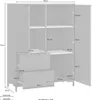 Highboard Alternative Kommode 100x40x132cm Farbe Produktbild-Vorschau 4