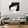 Bilder auf glas - Frau Gesicht Lippen - 70x70cm - Produktbild-Vorschau 6