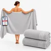 Komfortec 2er Saunatuch Set 80x200 cm aus 100% Baumwolle, Produktbild-Vorschau 1