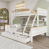 Hochbett mit Windmühlen-Design und Regalen, Kinderbett mit Produktbild-Vorschau 5