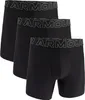 Three black boxer shorts are stacked on a white background. Produktbild-Vorschau