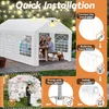 LZQ Tente de réception 3x6 m imperméable & résistante aux Voir les images du produit 7