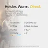 Technik LED Globelamp G80 E27 Mat - 11.1W 1055lm 2700K - Productafbeelding-voorbeeld 3
