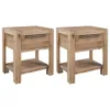 vidaXL Nachttische mit Schubladen 2 Stk 40x30x48 cm Akazie Produktbild-Vorschau 14