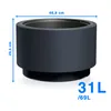Pot de fleurs avec insert HEOSO anthracite 46,8 cm Voir les images du produit 6