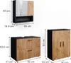 Set mobili bagno Vicco Irma Rovere dorato/antracite 3 Anteprima dell’immagine prodotto 3
