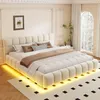 Merax Polsterbett 160×200cm mit LED-Lichtleiste, Produktbild-Vorschau 3