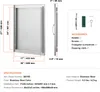 Diagram and specifications for a stainless steel access door. Anteprima dell’immagine prodotto