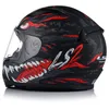 A side view of a motorcycle helmet with a graphic design. Produktbild-Vorschau