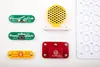 A collection of electronic components for a Baukasten Boffin II kit, laid out on a white surface. Podgląd zdjęcia produktu