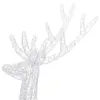 A close-up of a white wireframe reindeer decoration. Produktbild-Vorschau