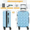 KESSER® Reisekoffer ABS Hartschalenkoffer 360° Rollen, Produktbild-Vorschau 2