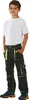 A young boy wearing work pants and a t-shirt, standing against a white background. Produktbild-Vorschau