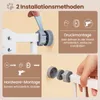 COSTWAY Deurbeveiligingshek voor honden, 74-104x76 cm hoog, Productafbeelding-voorbeeld 6