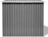 vidaXL Gartenschuppen Grau Metall 257 x 205 x 178 cm Produktbild-Vorschau 2