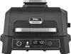 A black Ninja Woodfire Pro XL electric grill is shown from the front on a white background. Voir les images du produit
