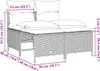 Design 4-tlg. Garten-Sofagarnitur mit Kissen Braun Poly Produktbild-Vorschau 7