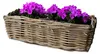 Balkonkorb - Rattan geflochten -46 x 19 x 15 cm - Produktbild-Vorschau 1