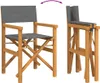 Chaises de régie 2 pcs. Pliable Crème Bois massif Teck Voir les images du produit 7