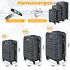 KESSER® - Set de 3 valises à coque rigide - Valises à coque Voir les images du produit 2