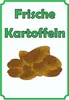 Verkaufsschild Schild Kartoffeln Hochkant A6 (105x148mm) Produktbild-Vorschau 1