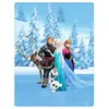 Characters from Disney's Frozen are standing in a snowy forest with pine trees. Anteprima dell’immagine prodotto
