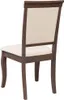A single dining chair shown from the back. Produktbild-Vorschau