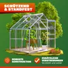 GARDEBRUK® Gewächshaus Aluminium 3,6m² 190x190cm inkl. Produktbild-Vorschau 6