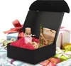 Kurtzy Schwarze Karton Geschenkbox mit Deckel (100er Pack) Produktbild-Vorschau 4