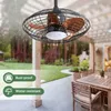 AIORBER Deckenventilator, Stangenmontage, mit 18W LED & Produktbild-Vorschau 5