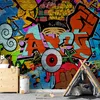 Vlies Fototapete - Graffiti art 400x280 cm Streetart Produktbild-Vorschau 1