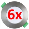 6x LED Einbaustrahler URANUS 4W IP44 Eisen gebürstet – CCT Produktbild-Vorschau 12