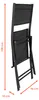 Balkon Klappstuhl schwarz - 83 x 55 cm - Garten Camping Produktbild-Vorschau 7