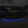 vidaXL Couchtisch mit LED-Leuchten Räuchereiche 90x50x40 cm Produktbild-Vorschau 5