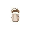 Elegante Damensandalen Gold aus Naturleder mit 8 cm Produktbild-Vorschau 7