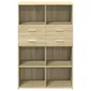 vidaXL Highboard chêne Sonoma 80x42,5x124 cm Matériau Voir les images du produit 4