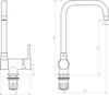 SCHÜTTE dřezová baterie WINDOW chromovaná Náhled obrázku produktu 6