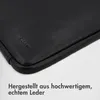 Accezz Leder-Laptoptasche mit Reißverschluss, 13–14 Zoll – Produktbild-Vorschau 3