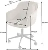 Höhenverstellbarer Design Bürostuhl EUPHORIA champagner Produktbild-Vorschau 7