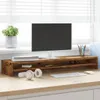 vidaXL Stojan na monitory vzhled starého dřeva 100x24x13 cm Náhled obrázku produktu 4