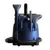 A dark blue carpet cleaner with multiple attachments stored in a holder. Anteprima dell’immagine prodotto