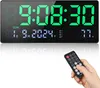 Große digitale Wanduhr mit LED-Bildschirm, Wecker und Produktbild-Vorschau 1