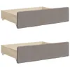 vidaXL Lit de jour extensible avec tiroirs Taupe 90x200 cm Voir les images du produit 10