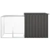 vidaXL Klatka dla królików antracyt 200x91x100 cm Stal Podgląd zdjęcia produktu 9