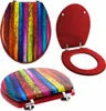 Grafner WC Sitz aus MDF stabile Qualität Colored Planks mit Produktbild-Vorschau 2