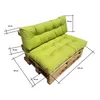 Natalia Spzoo Coussin pour palette, coussin de dossier 120 Voir les images du produit 2