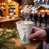 50 Trinkbecher, Pappe "To Go" 0,2 l Ø 8 cm · 9,9 cm "Winter Produktbild-Vorschau 2